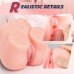 Male Sex Toy Male Masterburbater, Pocket Pussies Male Masturbator, Female Torso Hip Sex Toys Men, Features Realistic Grainy Skin Butt and Tight Vaginal Anal, 2-Hole Realistic Mens Sex Toys